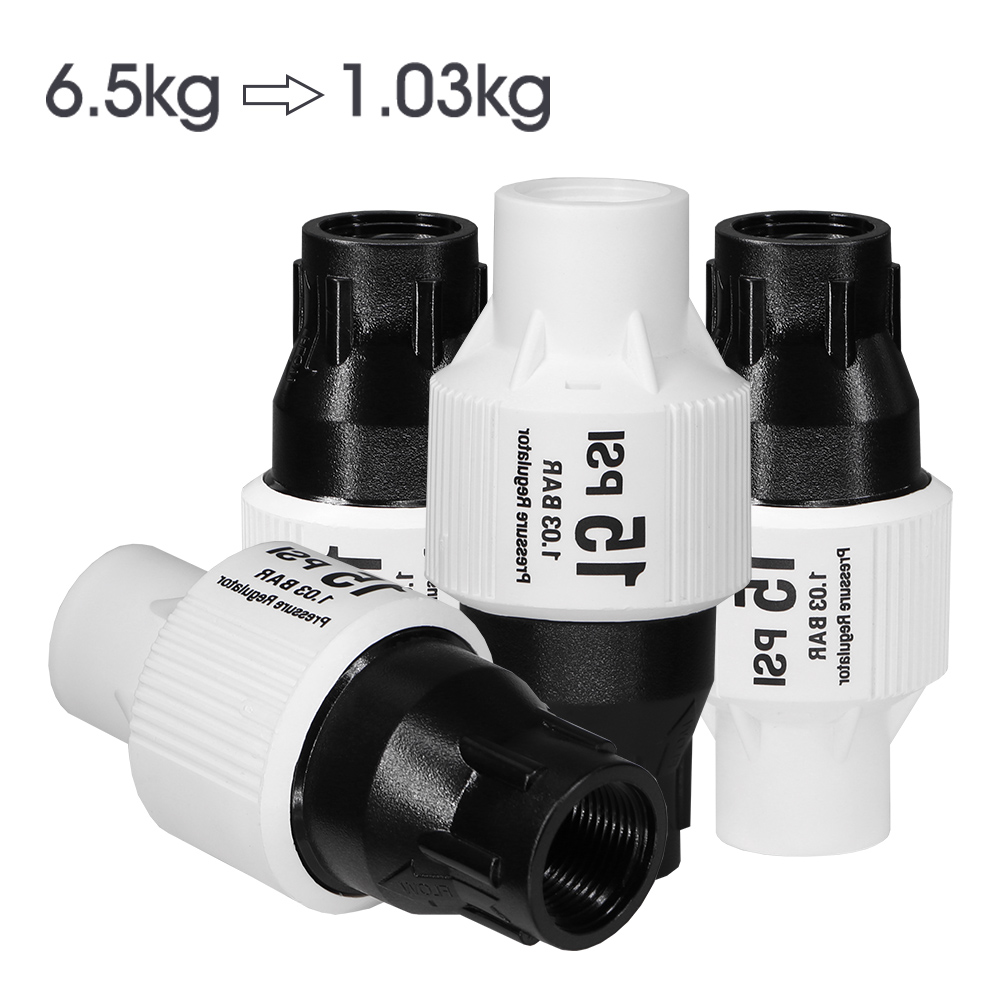 Drip Irrigation Pressure Regulator 15Psi - 15psi Pressure Reducer Pressure Regulator 25mm