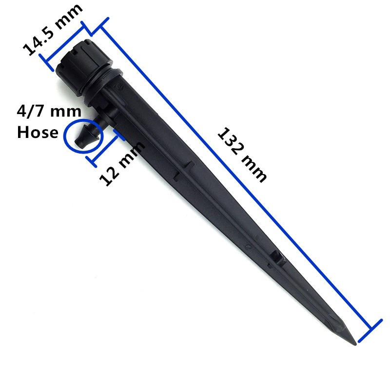 6PCS Black Adjustable Irrigati - Drip Emitters Adjustable 360 Micro review and price