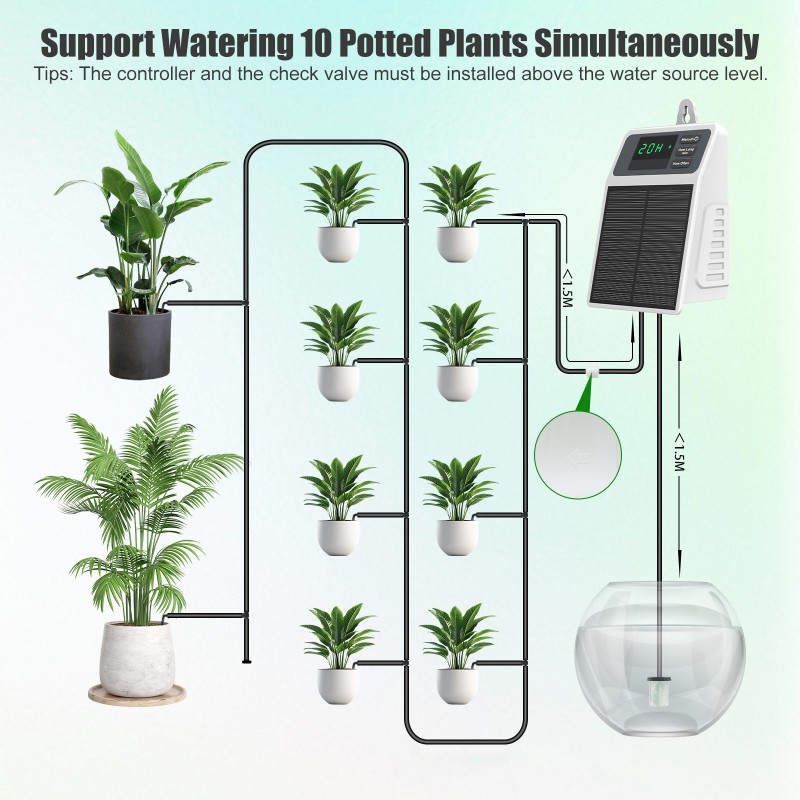 【CHRISTMAS 】Solar Powered Auto - Solar Drip Irrigation Kit Garden review and price