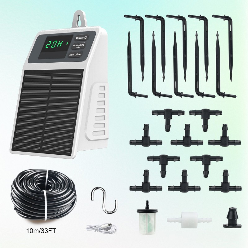 【CHRISTMAS 】Solar Powered Auto - Solar Drip Irrigation Kit Garden review and price
