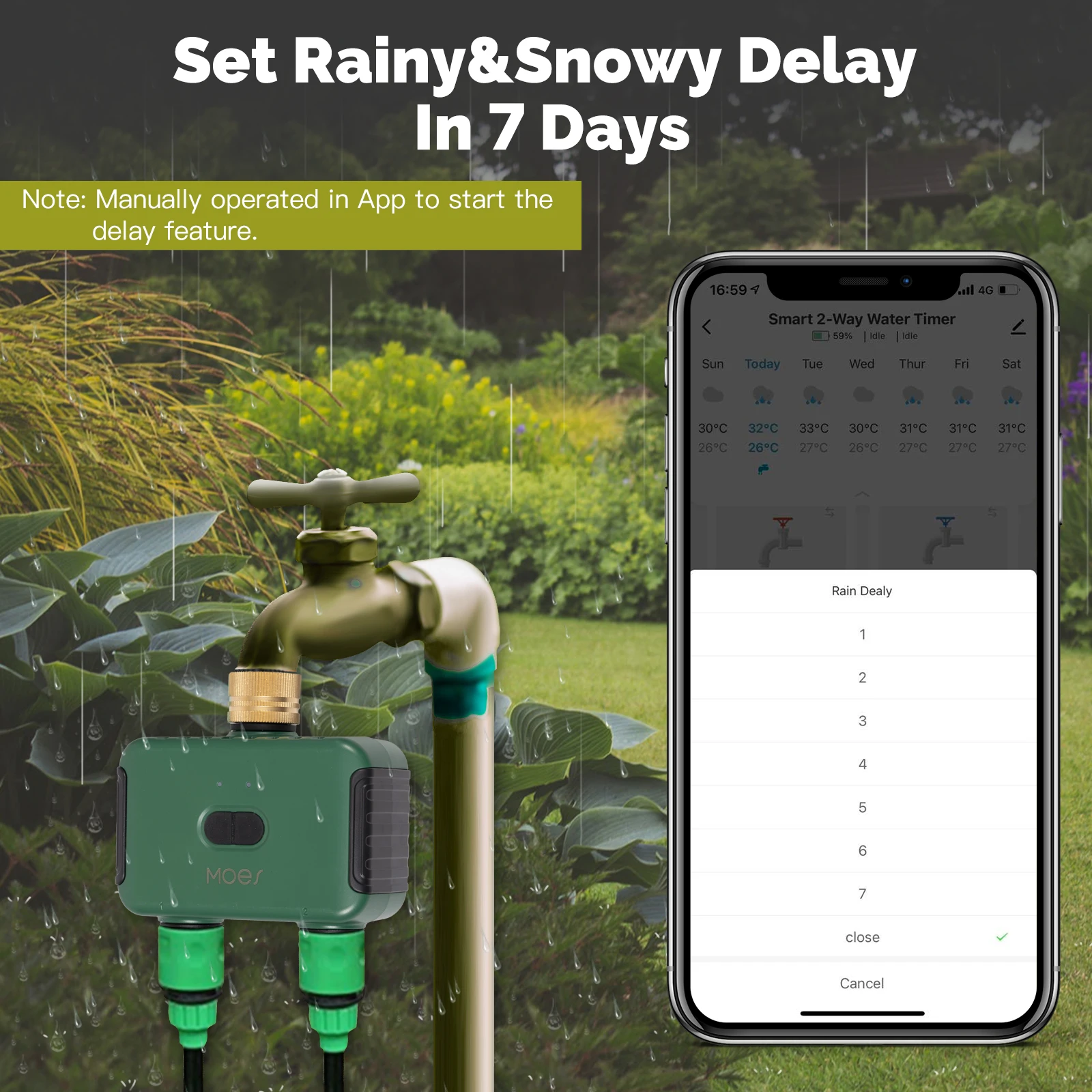 MOES Tuya Smart ZigBee 2-Outle - Tuya Zigbee Garden Irrigation Controller review and price