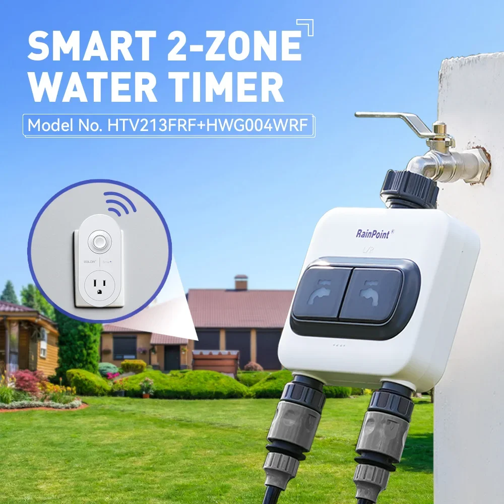 RAINPOINT Wi-Fi 2-outlets Wate - Wifi Water Timer Hose Faucet Smart review and price