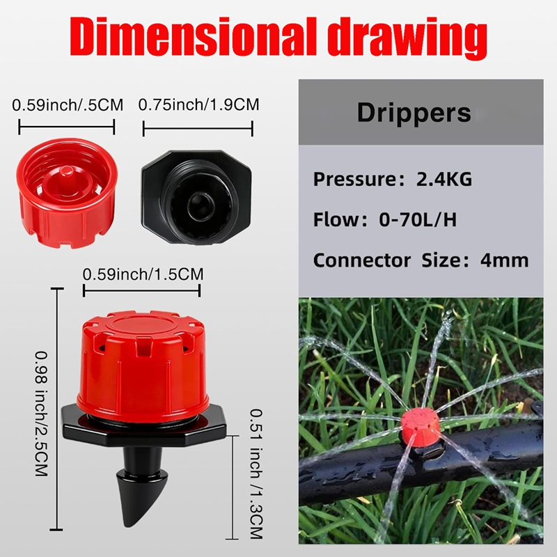 Adjustable Drip Emitters, 1/4  - Drip Emitters Adjustable 360 Micro review and price