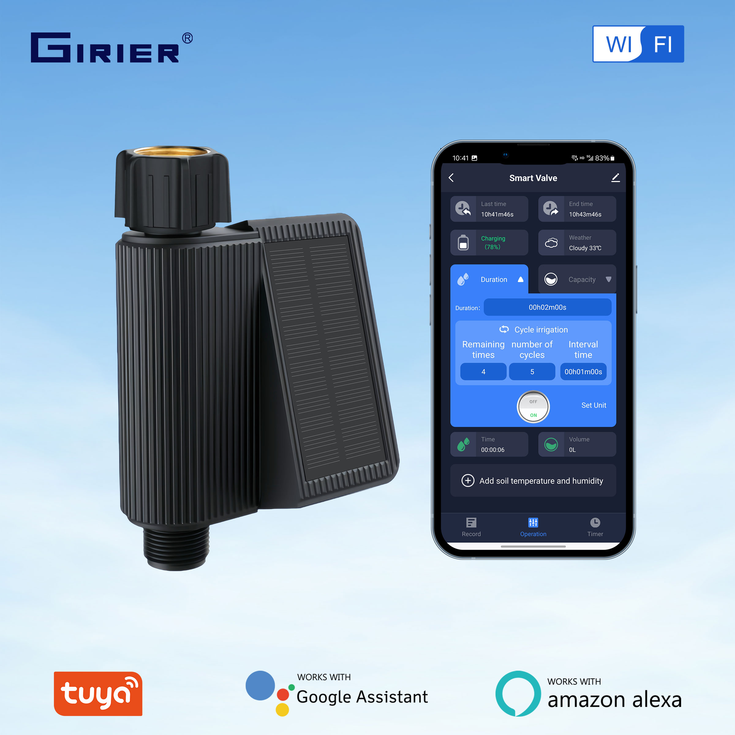 GIRIER Tuya Smart Water Timer  - Wifi Water Timer Hose Faucet Smart review and price
