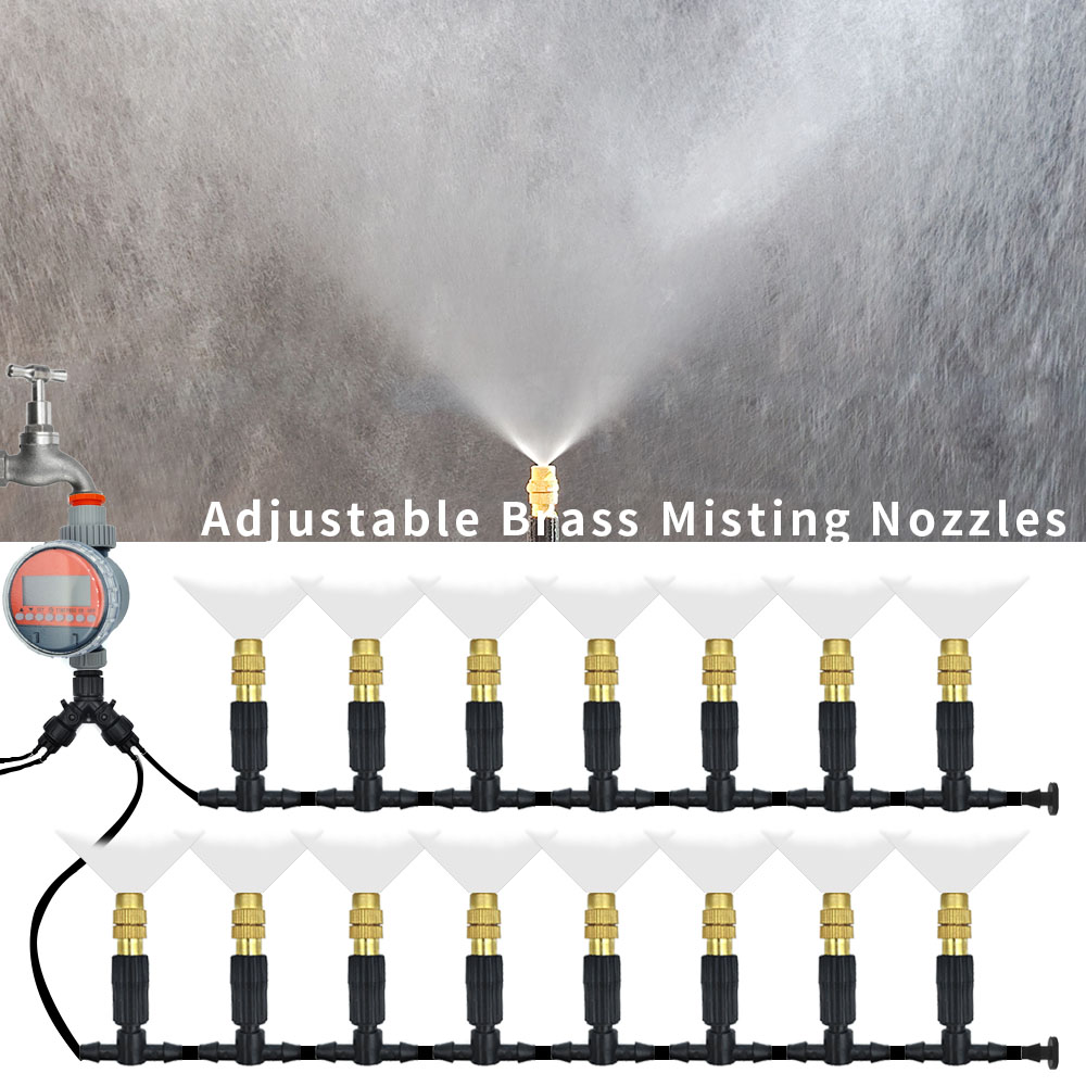 5M-30M Outdoor Misting Cooling - Mist Cooling System Outdoor Patio 15M review and price