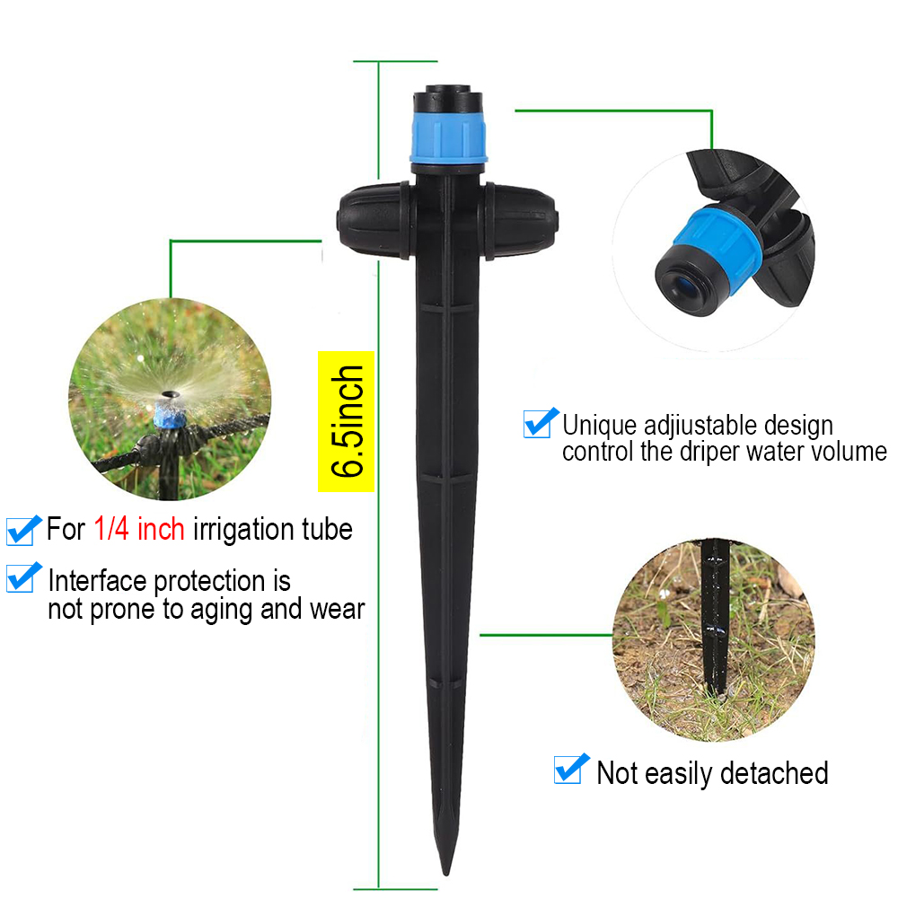 Adjustable Stake Sprinkler Dri - Drip Emitters Adjustable 360 Micro review and price