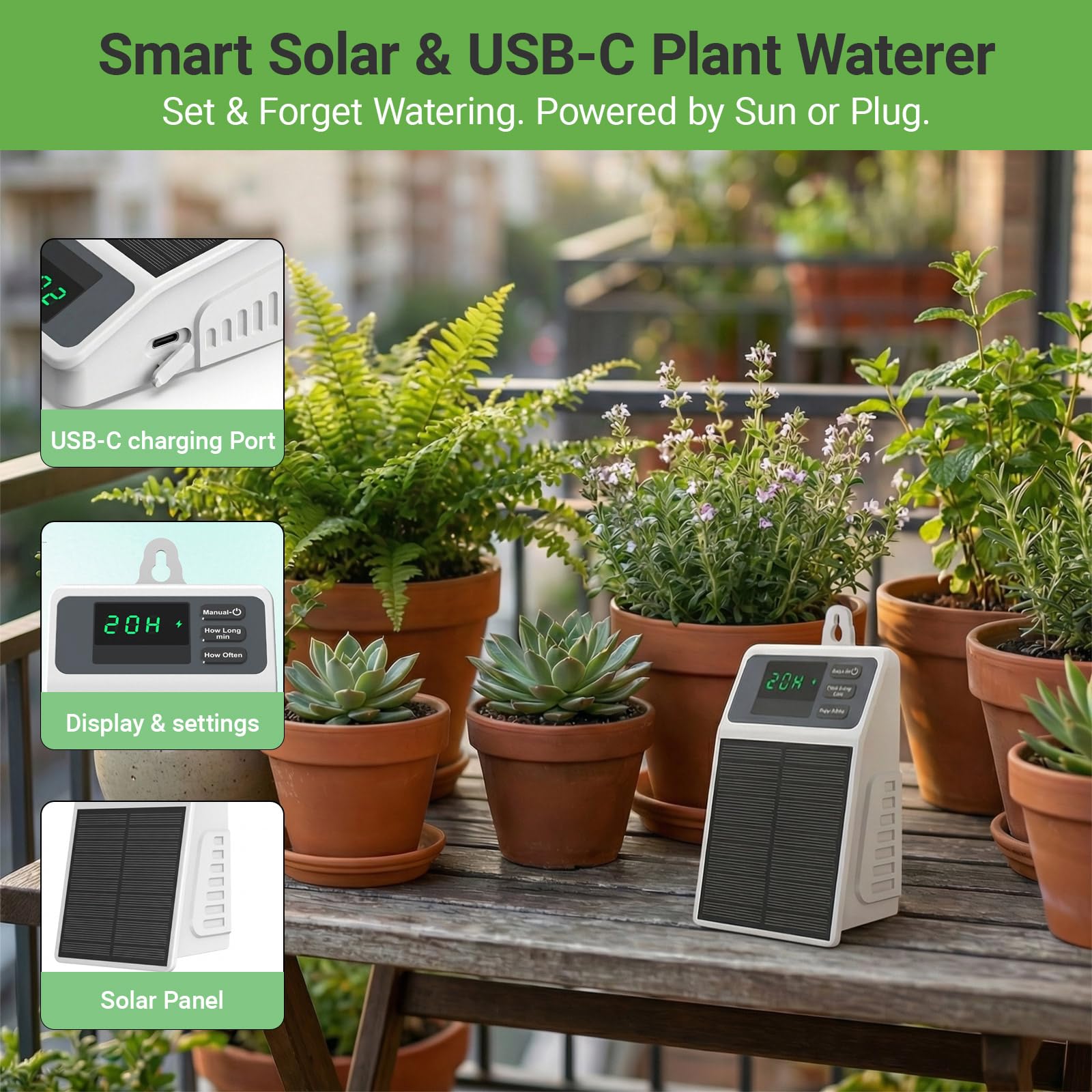 Upgraded Solar Drip Irrigation - Solar Drip Irrigation Kit Garden review and price