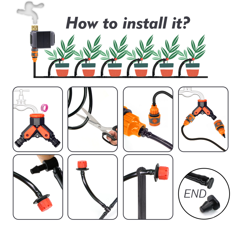 Smart App Remote Drip Irrigati - Solar Drip Irrigation Kit Garden review and price