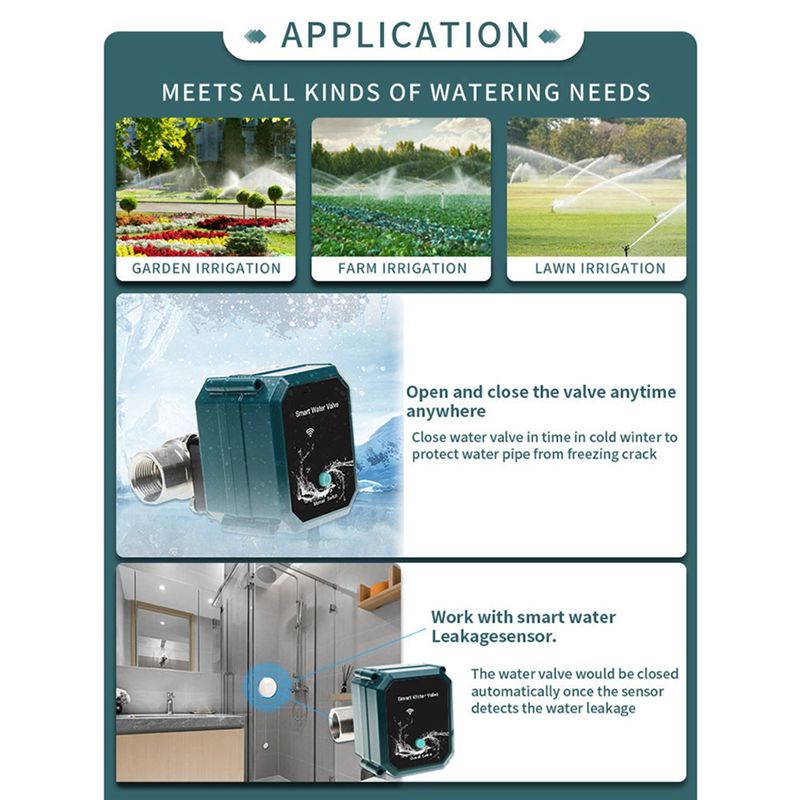 B50C Tuya Smart Zigbee Electri - Tuya Zigbee Garden Irrigation Controller review and price