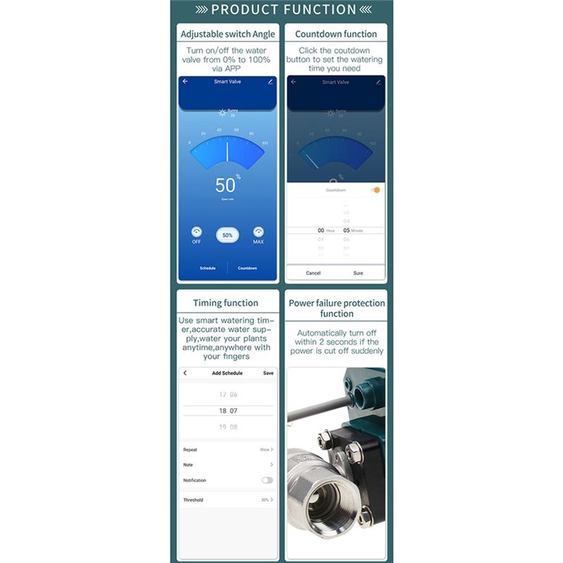 B50C Tuya Smart Zigbee Electri - Tuya Zigbee Garden Irrigation Controller review and price