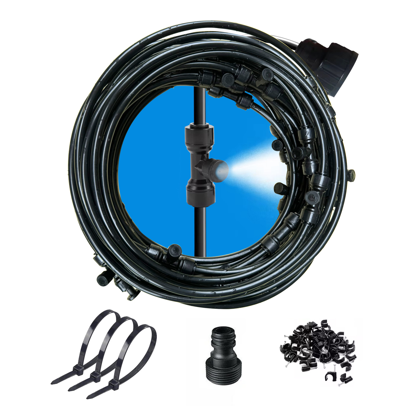 Outdoor Cooling Patio Misting  - Mist Cooling System Outdoor Patio 15M review and price