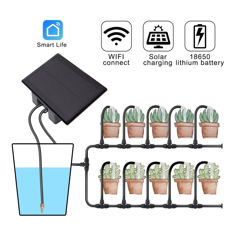 WIFI Solar Automatic Watering  - Solar Drip Irrigation Kit Garden review and price