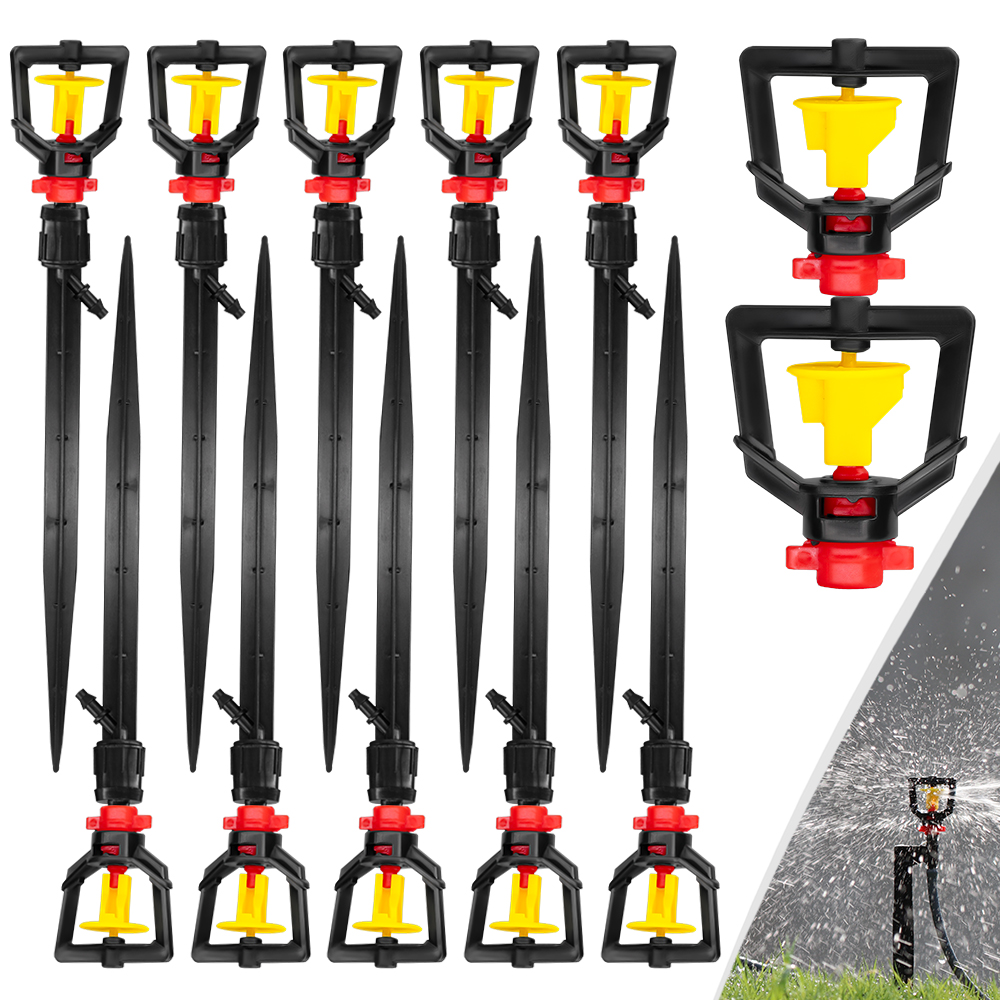 5PCS 360° Rotary Micro Sprinkl - Drip Emitters Adjustable 360 Micro review and price