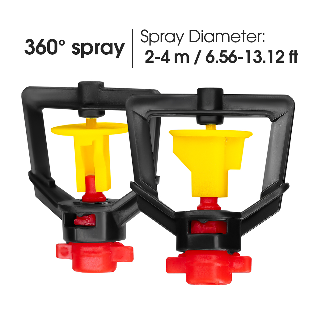 5PCS 360° Rotary Micro Sprinkl - Drip Emitters Adjustable 360 Micro review and price