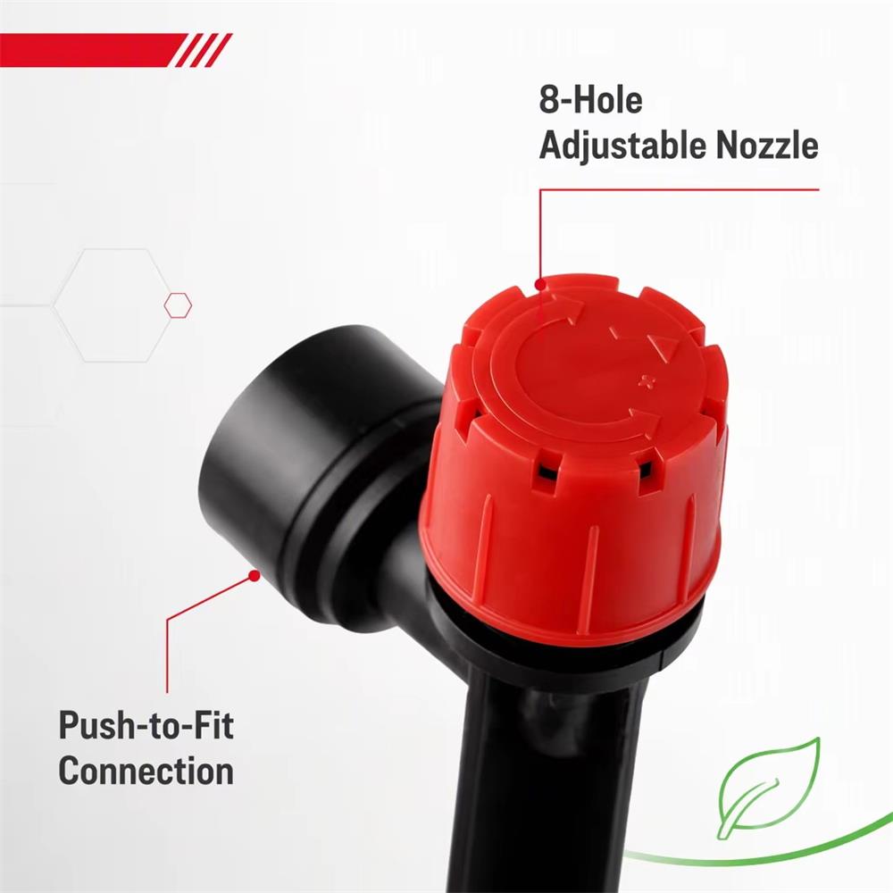 Red Eight-Hole Adjustable Flow - Drip Emitters Adjustable 360 Micro review and price