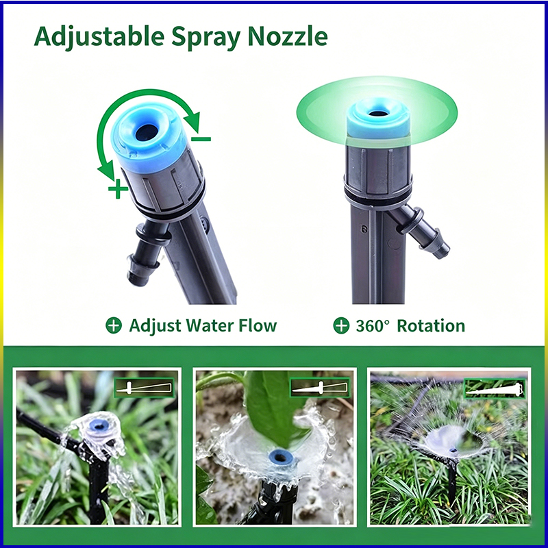 ZK 20/50pcs Adjustable 360° Dr - Drip Emitters Adjustable 360 Micro review and price